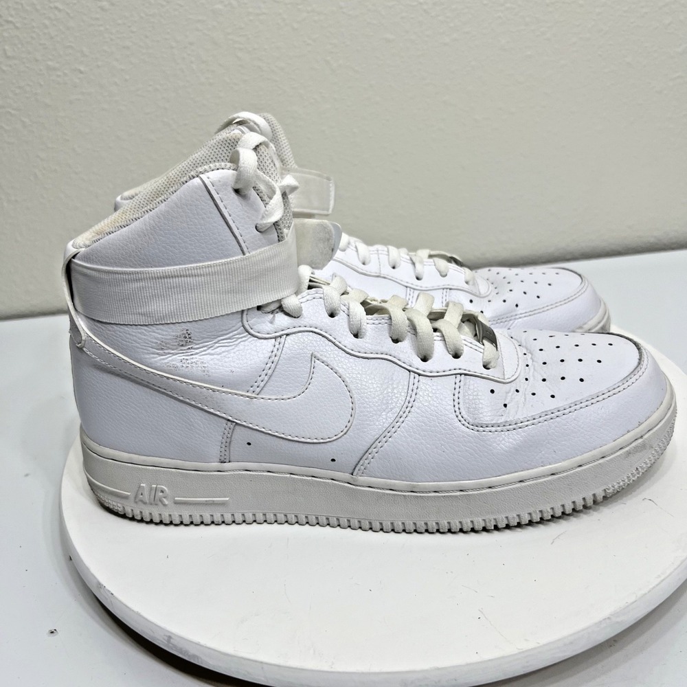 Nike Air Force 1 High Triple White Men's Size 11.5 / 315121-115 - Picture 8 of 13